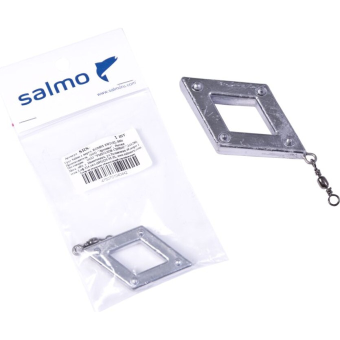 Груз SALMO с вертлюгой Rombs Swivel 120г SRS-120