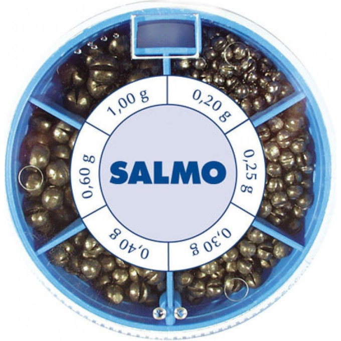 Грузила SALMO Дробинка Pl 6 секций стандартные 100г набор 1007-ST100
