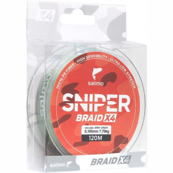 Леска плетёная SALMO Sniper Braid Army Green 091/023